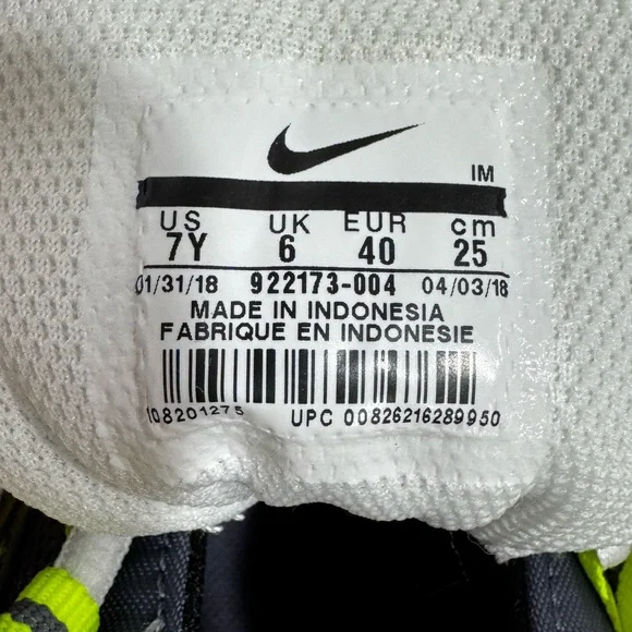 Nike Air Max 95 SE (GS) – Black/Volt/Ash/White – Youth 7Y NIB - Picture 10 of 11